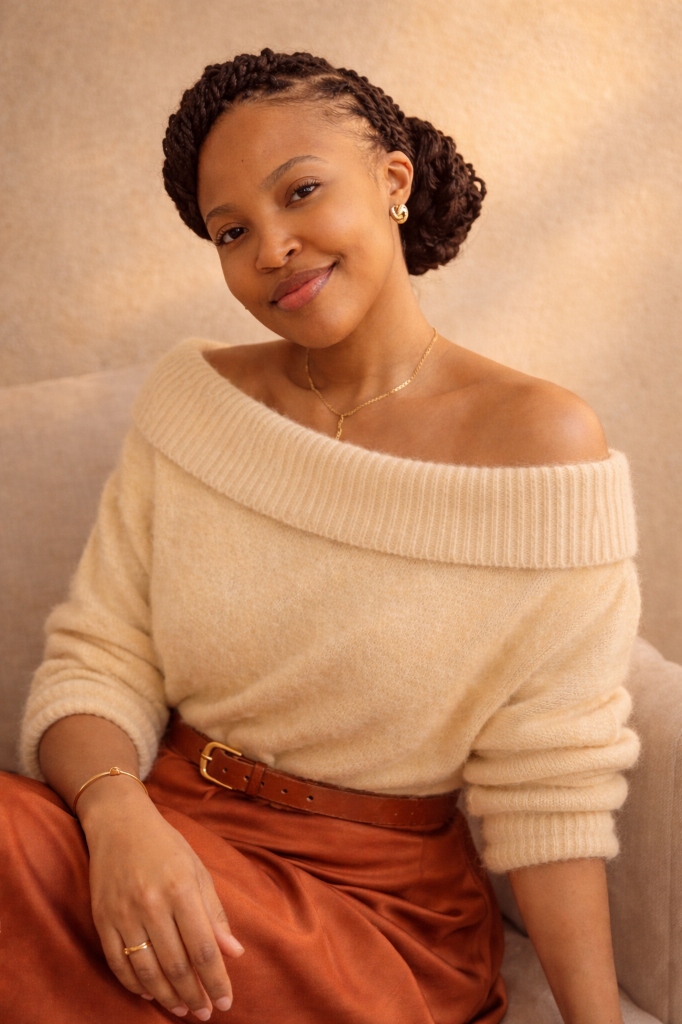 Portrait of Angela L. Motshwadiba, South African children's author