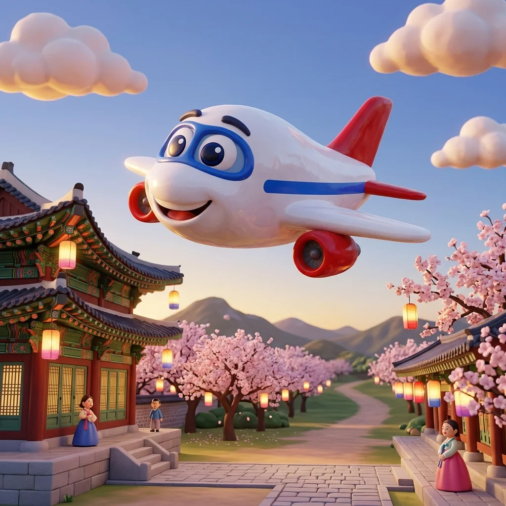 Jumbo over Seoul Palace