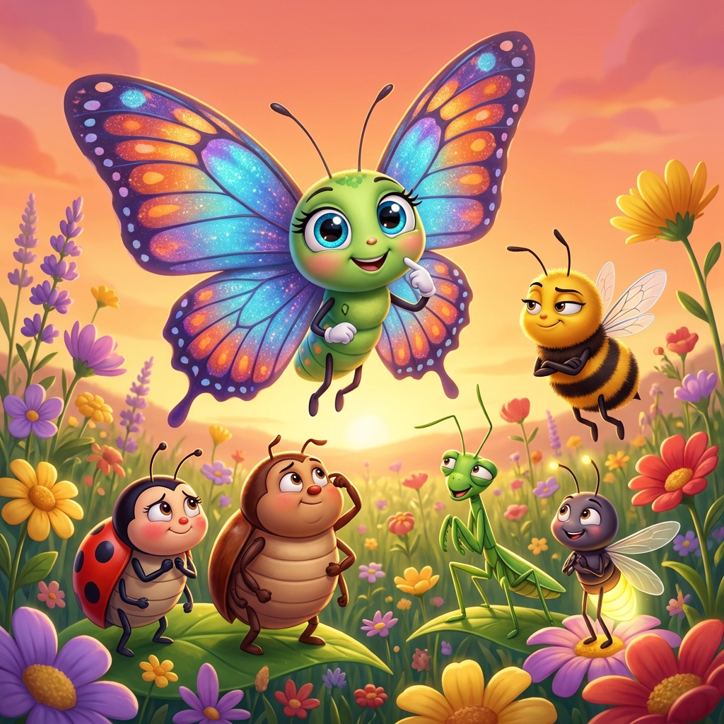 Butterfly explaining the truth
