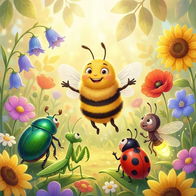 Bee teaching a lesson