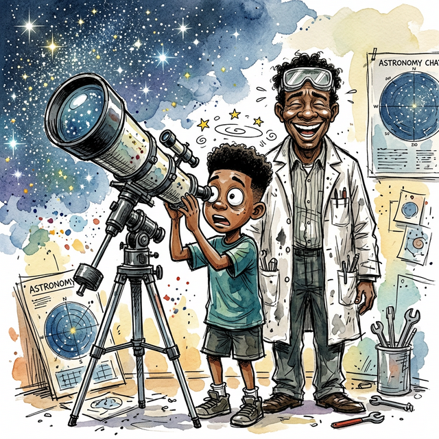 Aion breaking his brain looking at stars